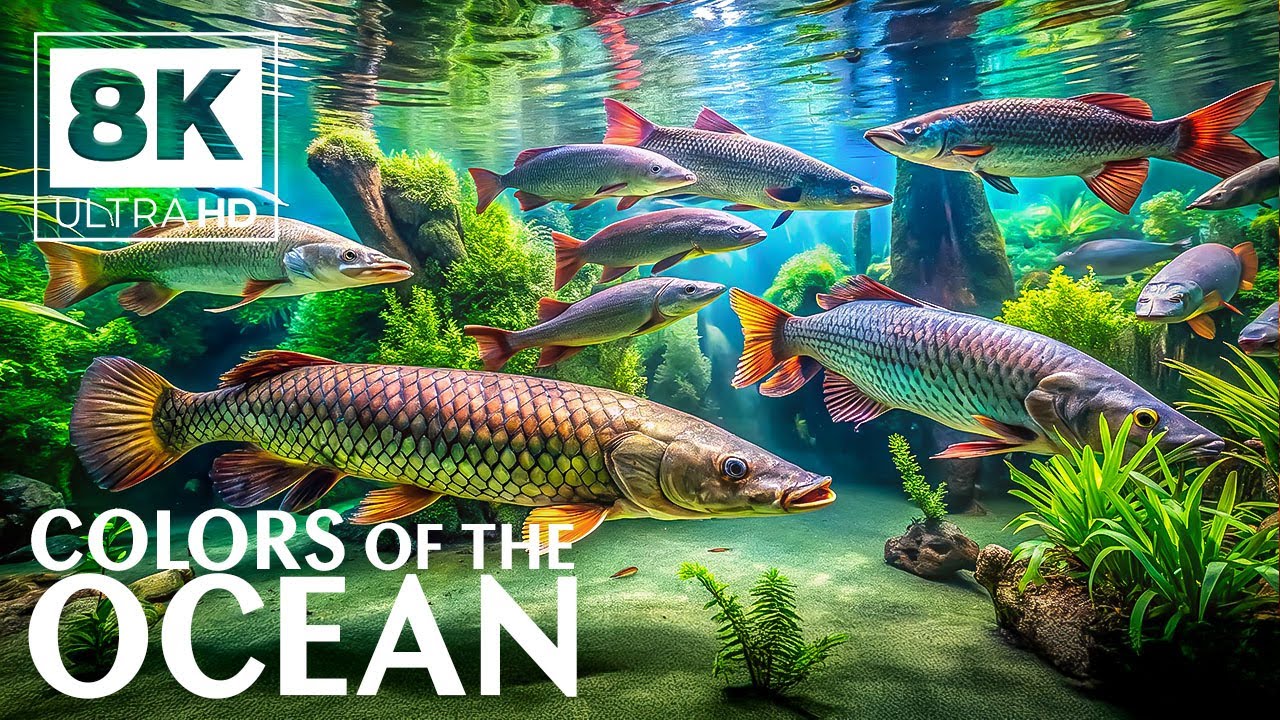 Marine Life 8K (VIDEO UHD) 🐠 Discover the Beauty Beneath - Calming Aquarium Footage