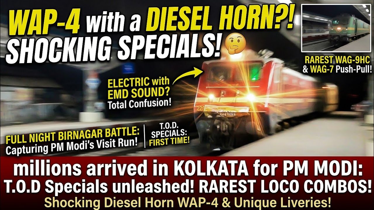 MEGA Night Railfanning at Birnagar! First Time  Captured T.O.D Specials Trains