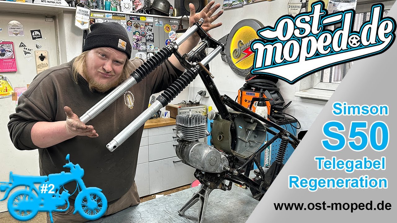 Simson S50 | Patinaprojekt - Telegabel Regeneration | Folge 2 | ost-moped.de