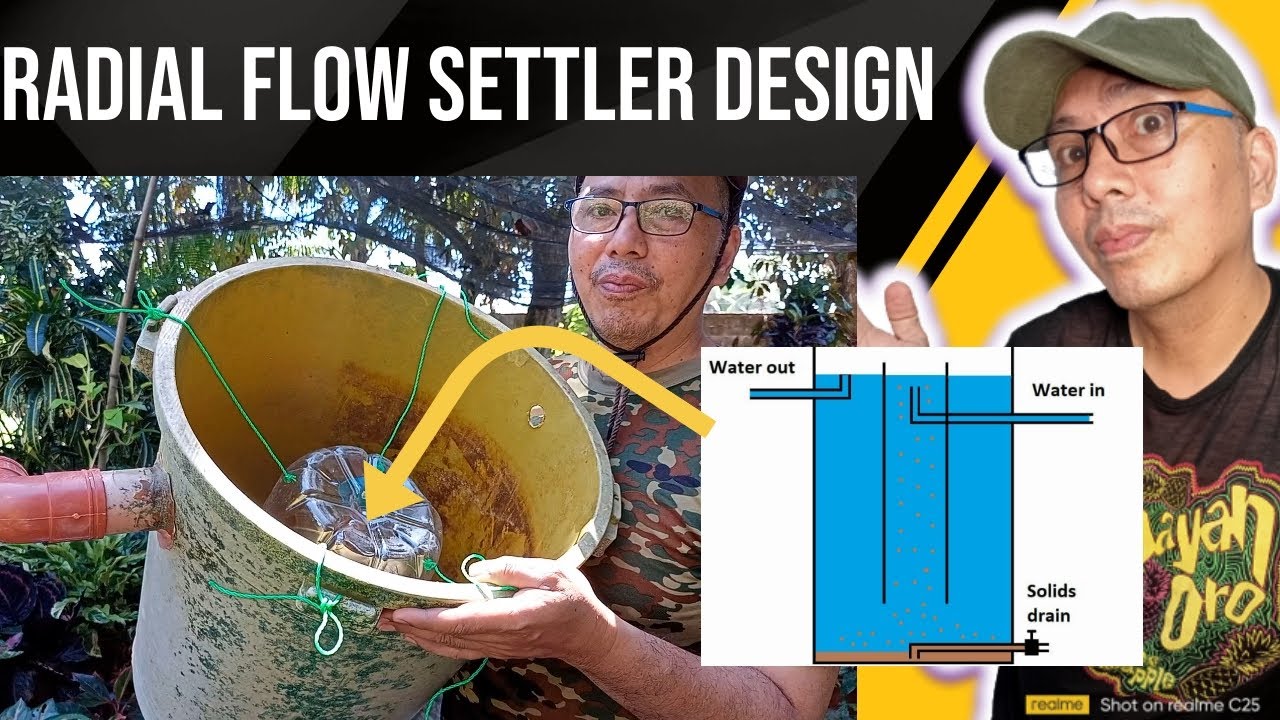 pond filter system setup radial flow settler design