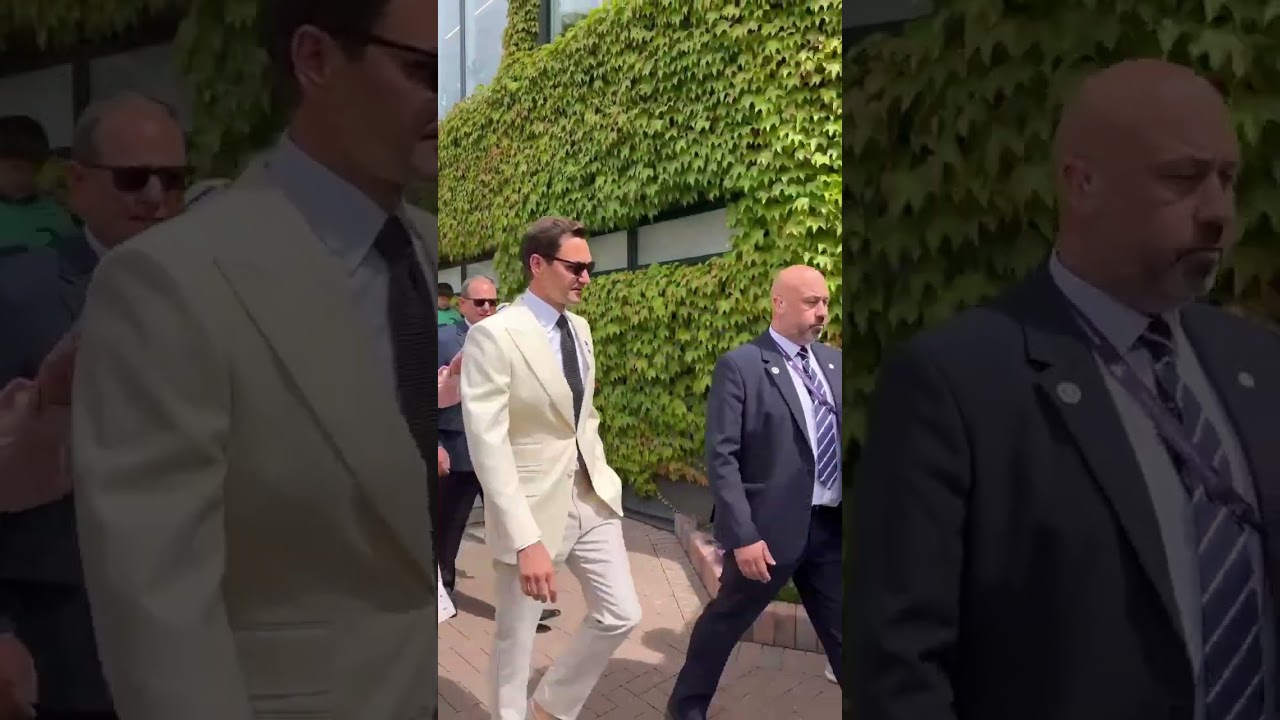 Roger Federer: The Best Dressed Man at Wimbledon 😎 #shorts
