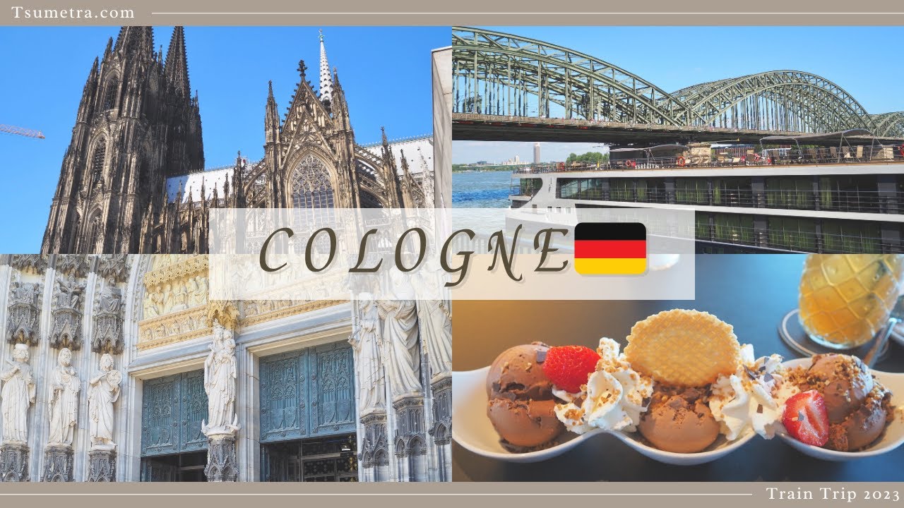 🇩🇪 🚅[Travel Vlog] Europe 2023 7️⃣ Cologne - ケルン大聖堂、ライン川クルーズを楽しむ日帰りドイツ鉄道旅