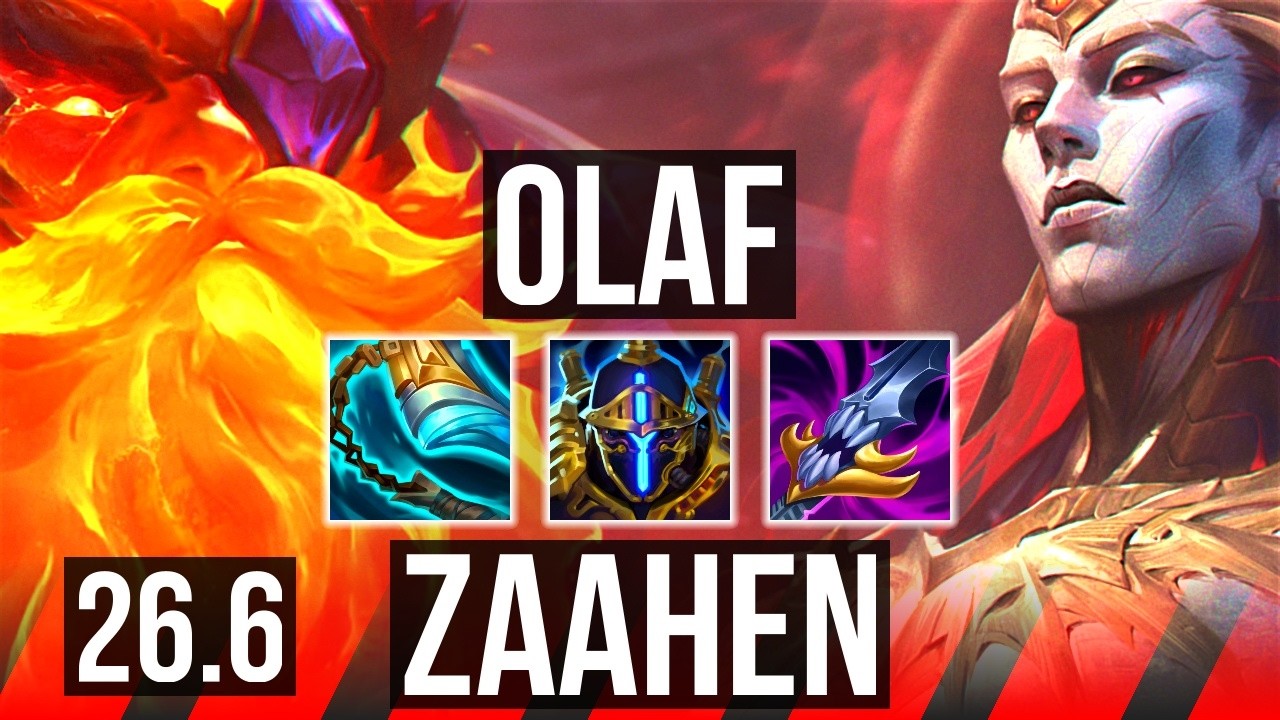OLAF vs ZAAHEN (TOP) | EUW Master | 26.6