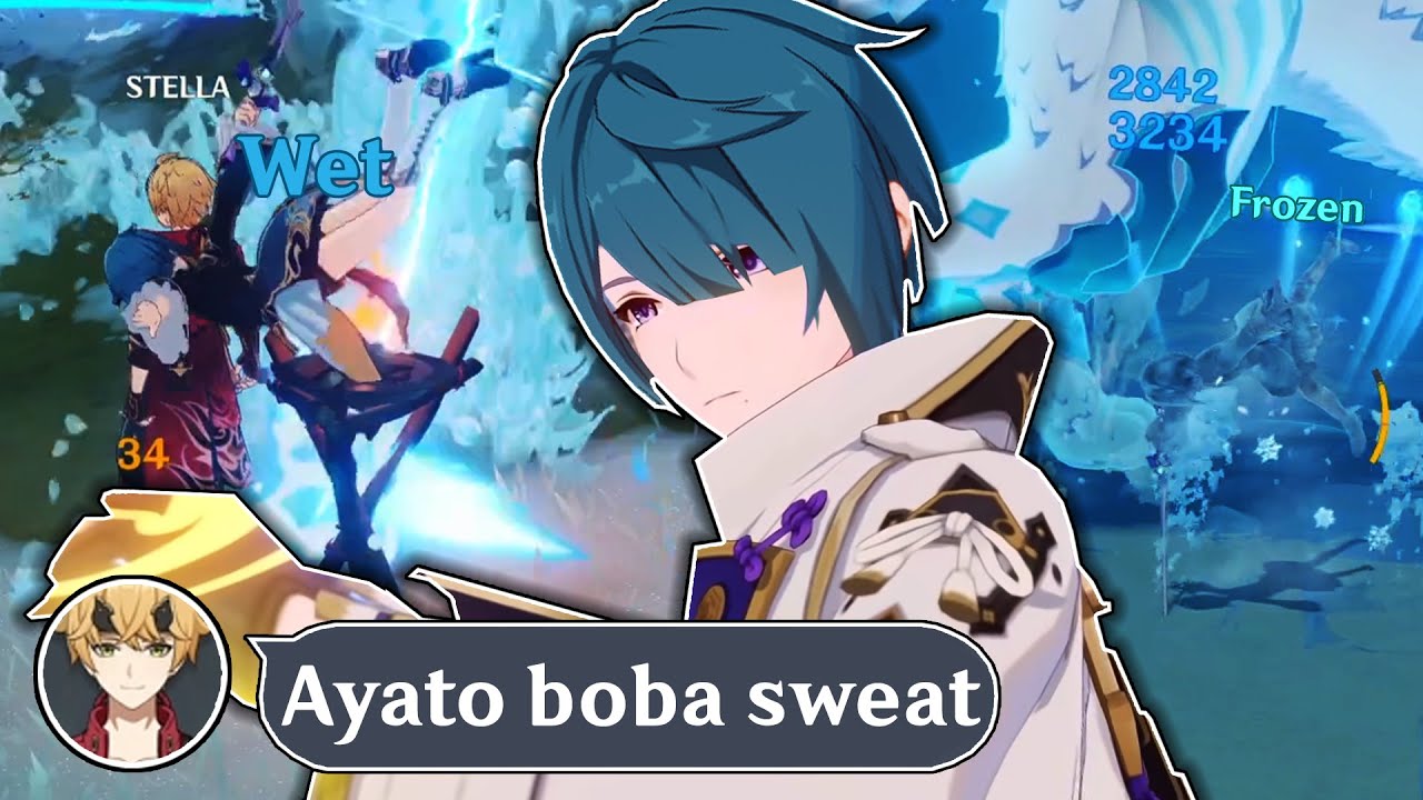 Ayato Gets a Haircut and Helps Low AR Players [Genshin Co-op]