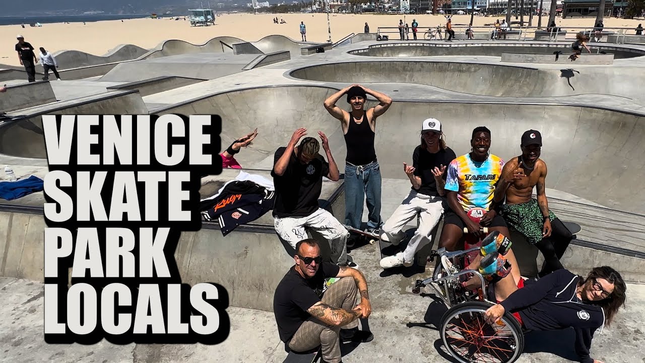 THE VENICE SKATE PARK LOCAL SKATERS Feat. ANDY ANDERSON & FRIENDS !!! @Nka Vids Skateboarding