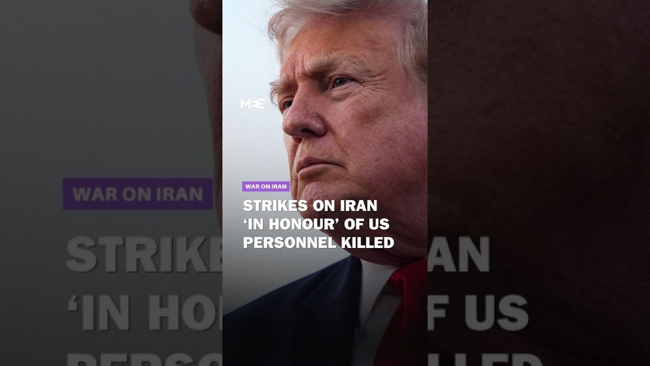 Trump says latests strikes on Iran &lsquo;in honour&rsquo; of killed US military personnel