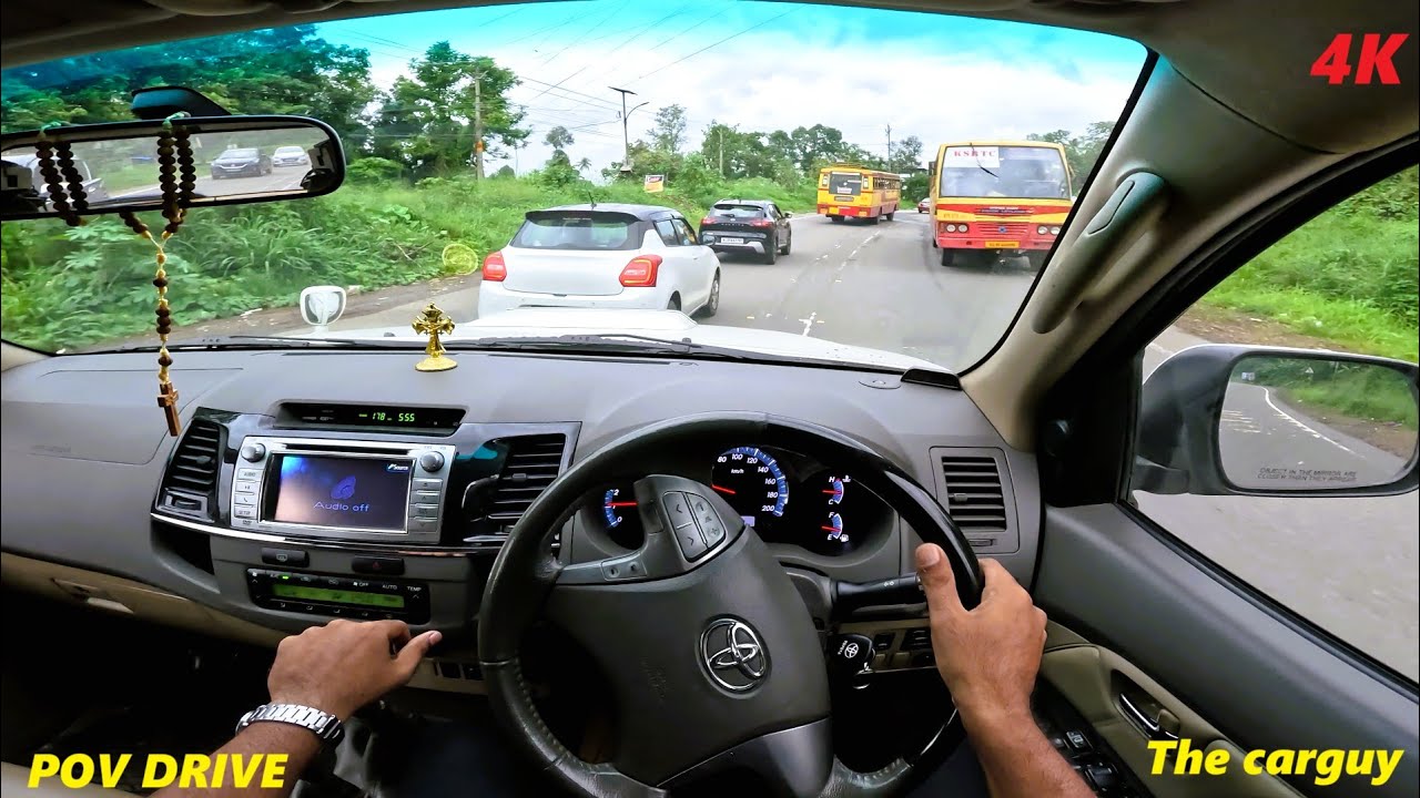 Toyota Fortuner 4x4 POV Driving | 2013 Model | Kerala | 3.0 L D4D | 4K | The Carguy | ASMR | #58 |