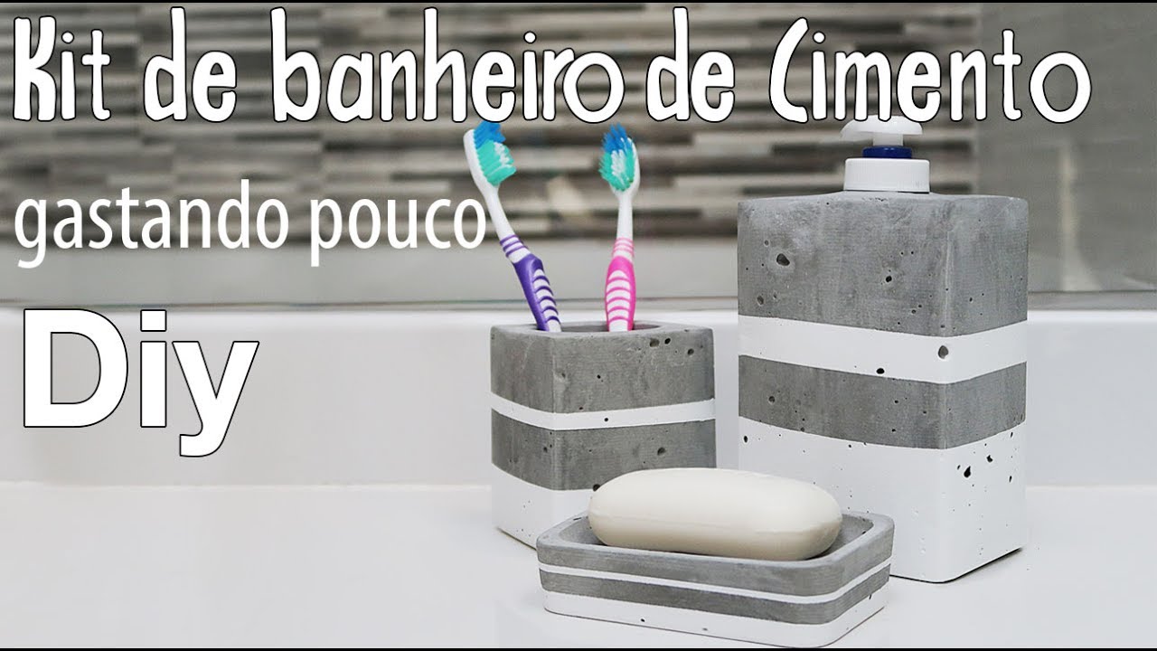 Diy, KIT DE BANHEIRO EM CIMENTO