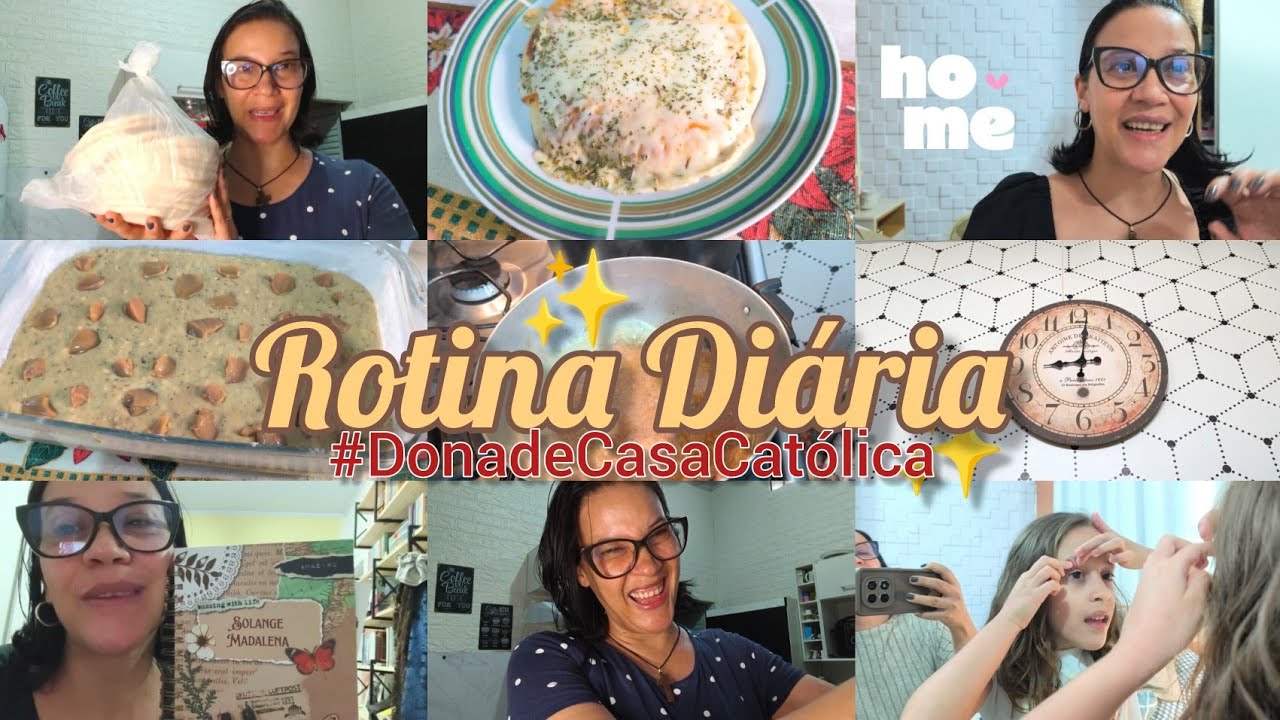 Rotina real: agenda iniciada, disciplina, visita emocionante 😭 p&atilde;o s&iacute;rio, mini pizza e bolo caseiro