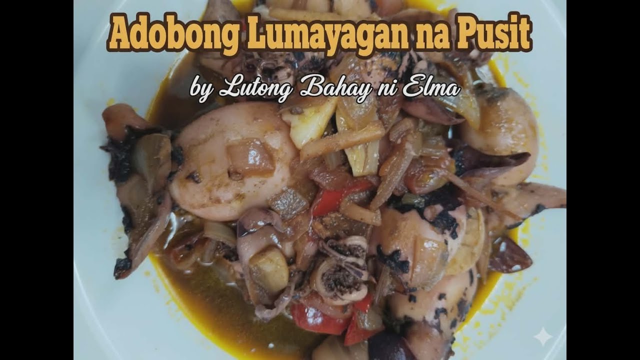 Adobong Lumayagan na Pusit - Lutong Bahay ni Elma