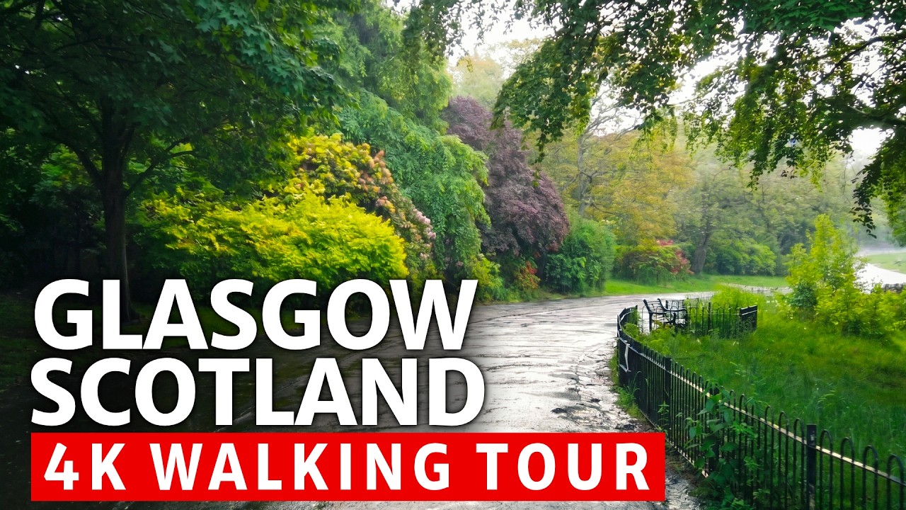 Rainy Walk Through Kelvingrove Park - Glasgow | May 2022