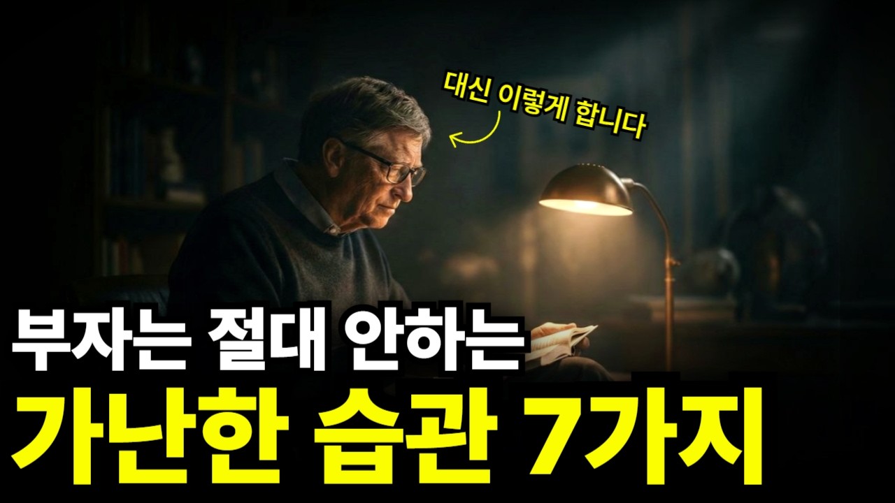 "설마 나도?" 가난한 사람들의 7가지 습관 중 당신이 반드시 가지고 있을 이것