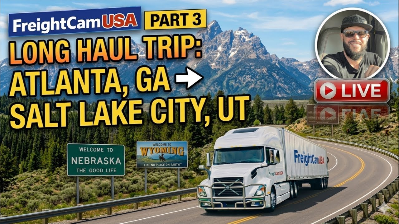 🔴 LIVE 🇺🇸 Trucking Through Omaha Nebraska | Long Haul Atlanta ➜ Salt Lake City