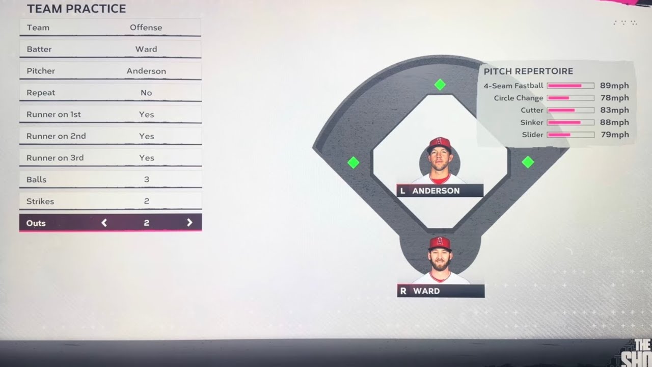 MLB the show 24 Los Angeles Angels Practice ￼
