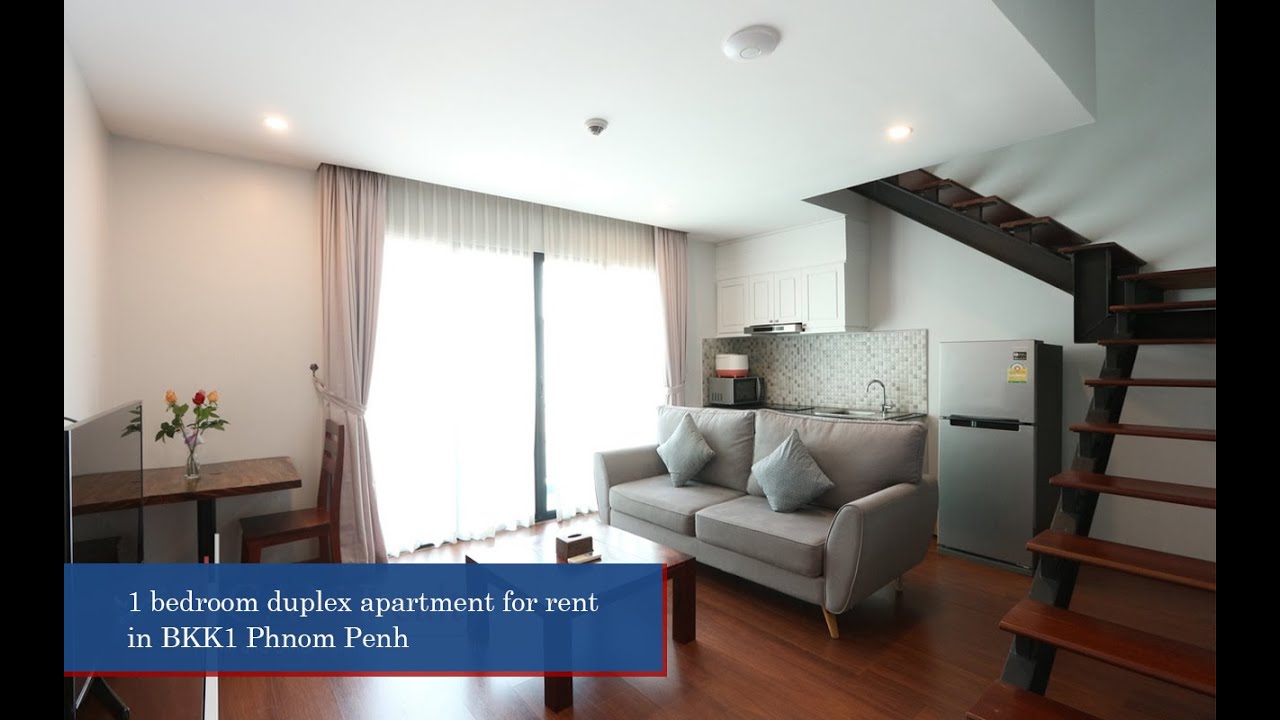 N257168 - 1 bedroom duplex apartment for rent in BKK1 Phnom Penh