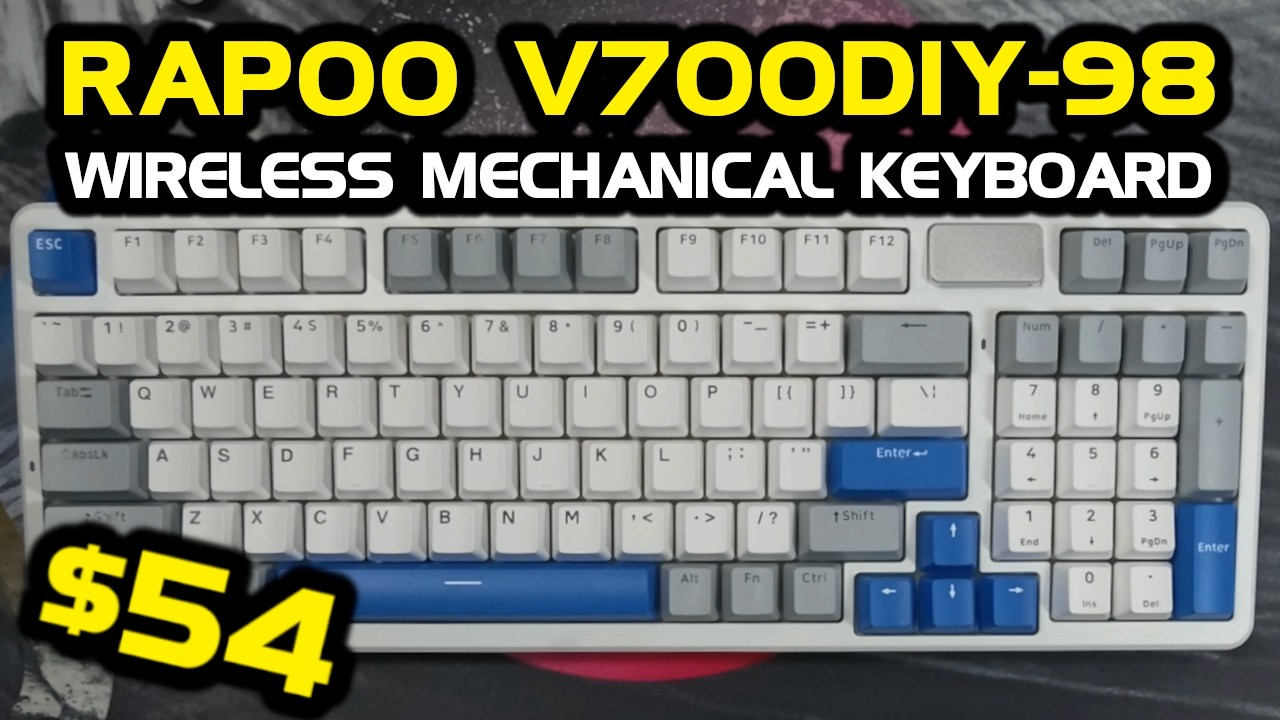 Rapoo V700DIY-98 &mdash; потрясающая беспроводная механическая клавиатура всего за 54 доллара.