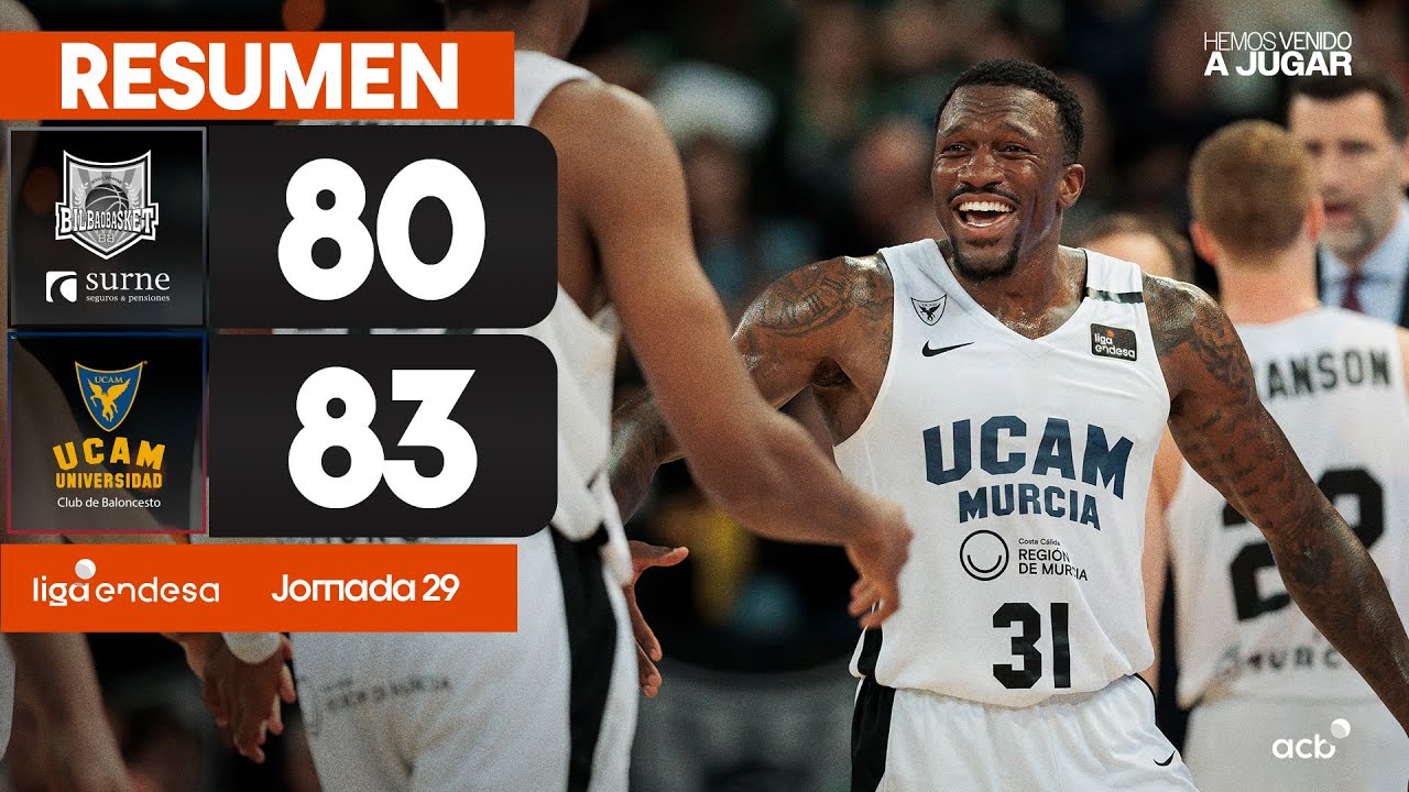 Surne Bilbao Basket - UCAM Murcia (80-83) RESUMEN | Liga Endesa 2024-25