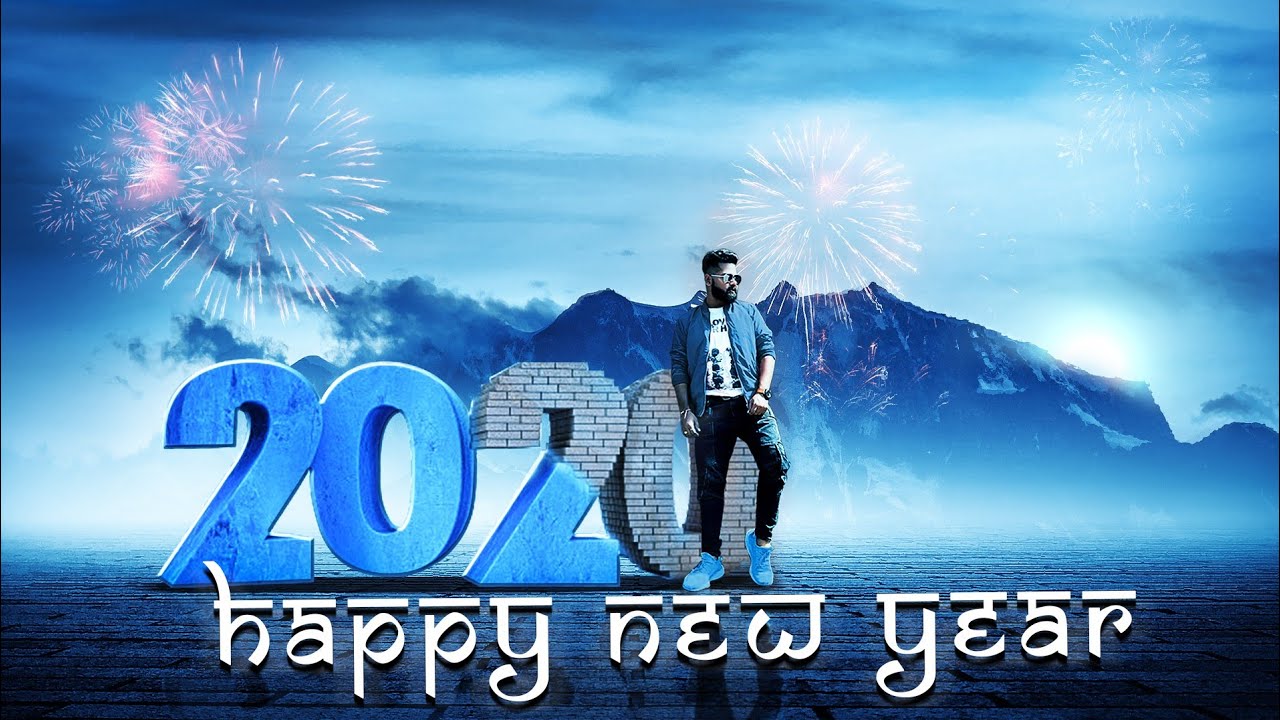 Happy New Year 2020 special Photoshop photo editing tutorial - New year editing 2020