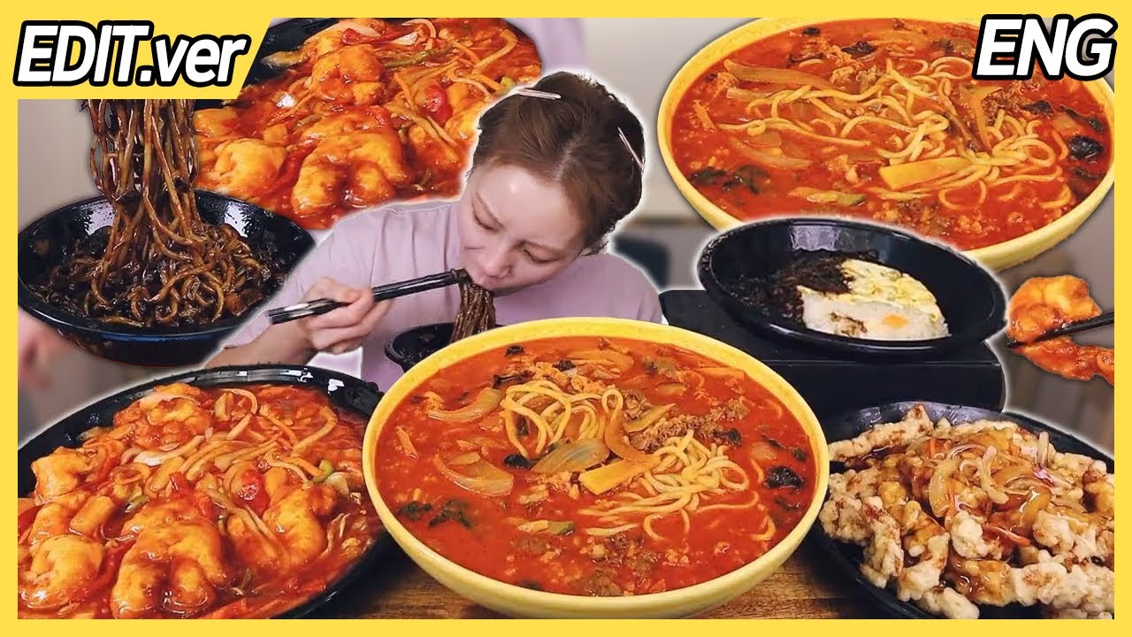 얼큰한 차돌짬뽕 한 대접과 짜장면, 볶음밥, 탕수육, 깐쇼새우 먹방 251002/Mukbang, eating show