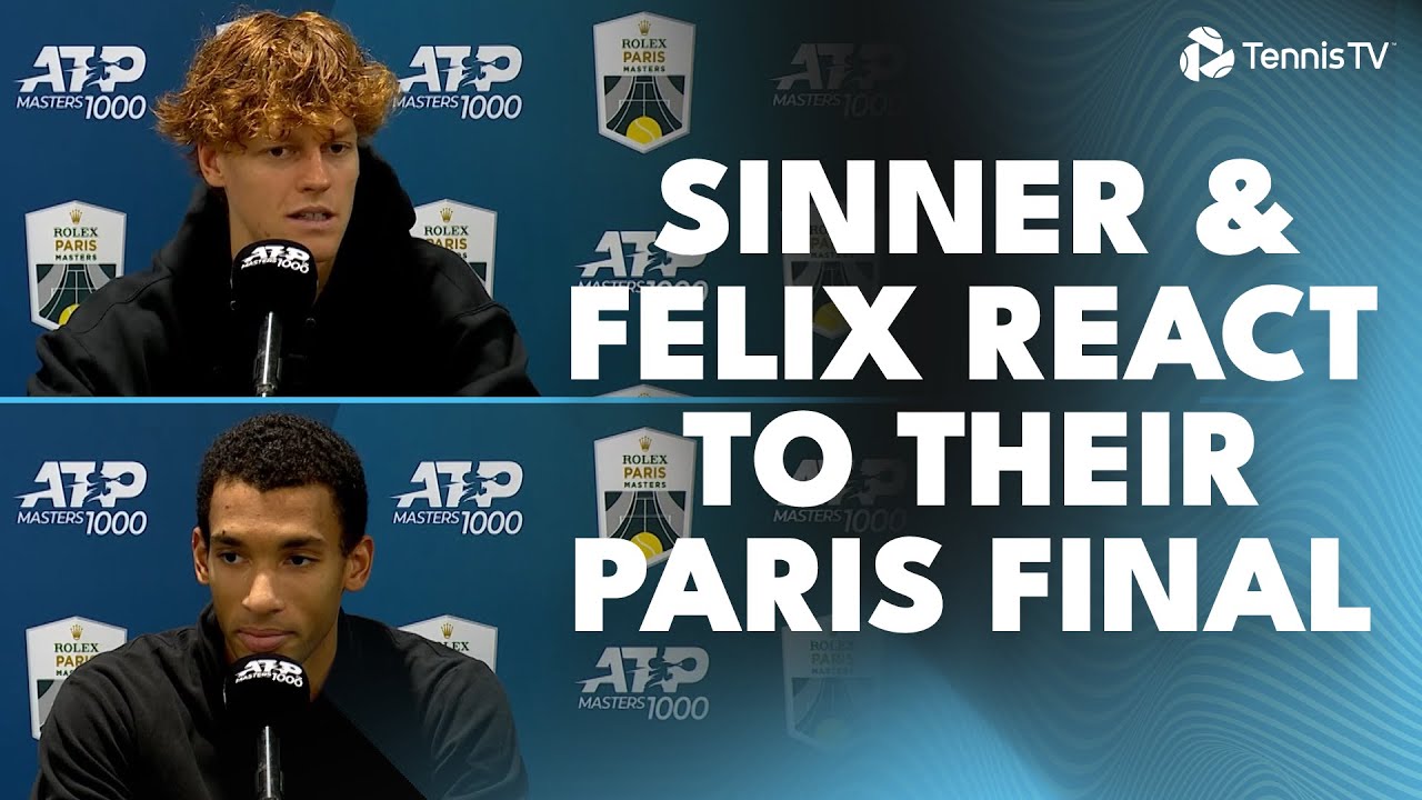 Jannik Sinner & Felix Auger-Aliassime React To Their Paris Final 🎙️