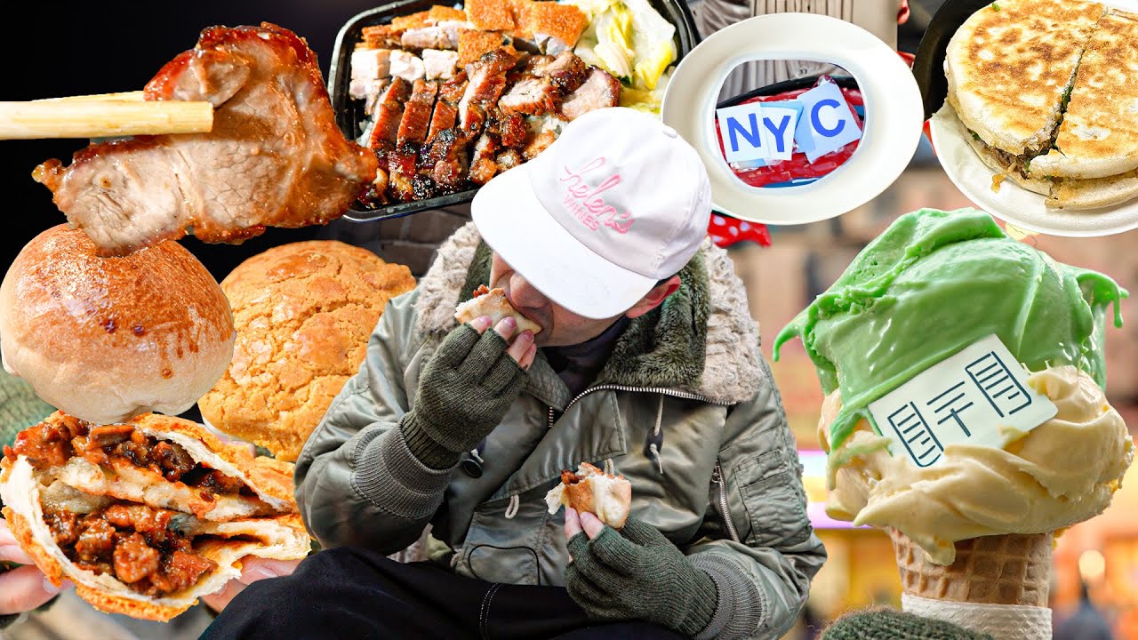 NYC CHINATOWN FOOD TOUR// PORK BUNS, HONG KONG BBQ, HAND PULLED NOODLES, SPICY DUMPLINGS, ICE CREAM