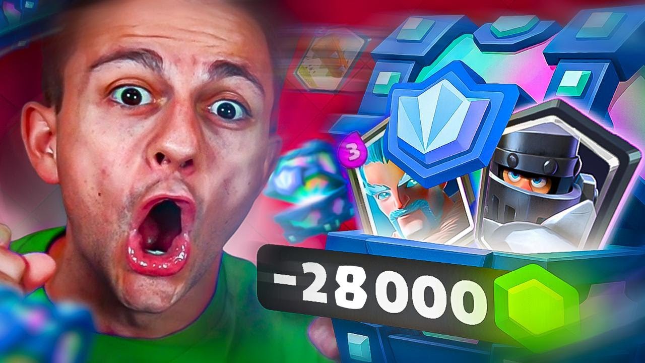 ¡Gasto 28.000 GEMAS Abriendo COFRES LEGENDARIOS en Clash Royale!