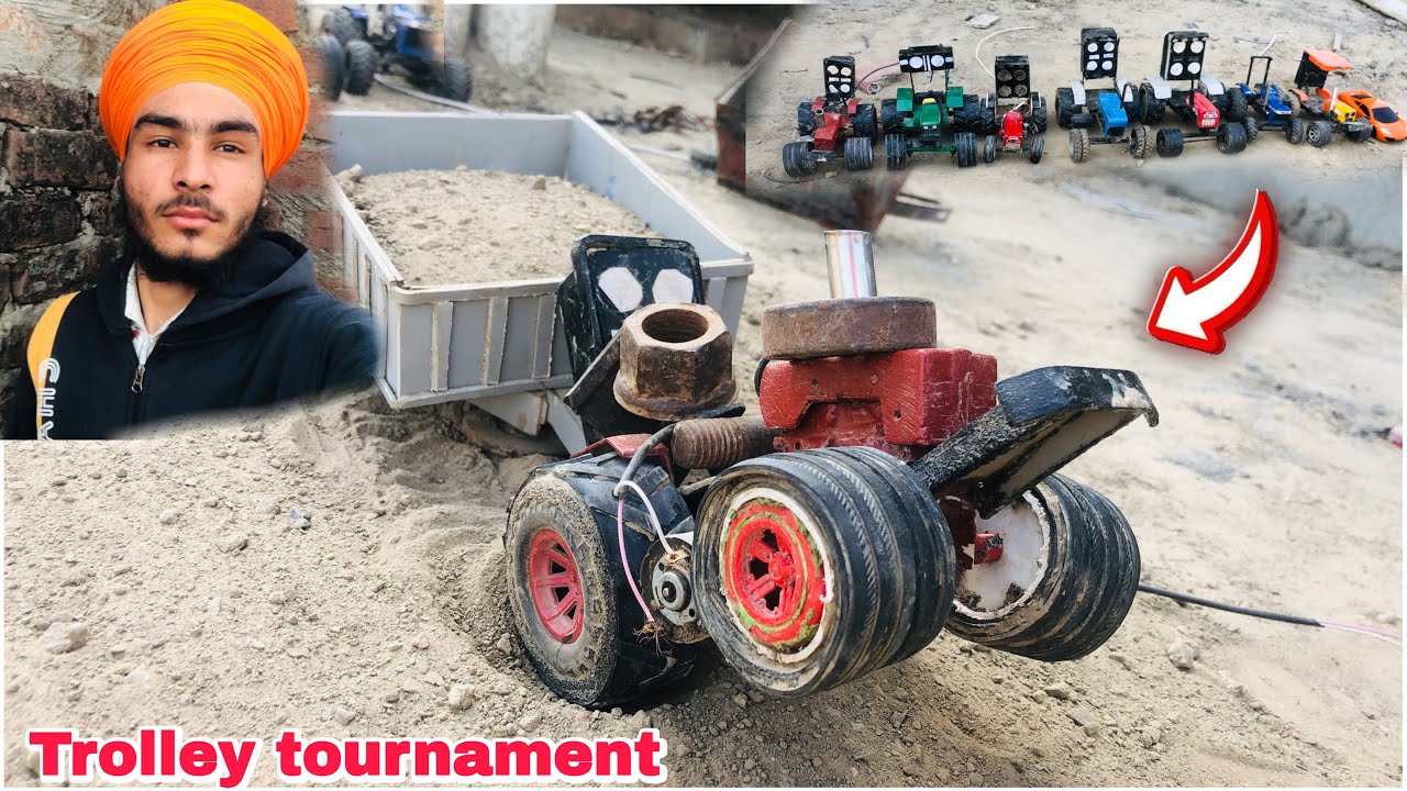 Tractor nal trolley tournament di tyari #viralvideo #new #youtube 