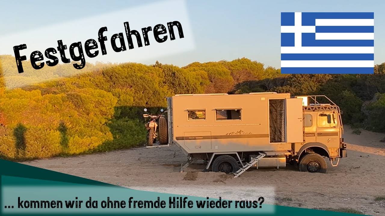 Festgefahren am Kounoupelaki Beach & Krümel Goes Offroad - Track rund um den Kyllini - Peleponnes