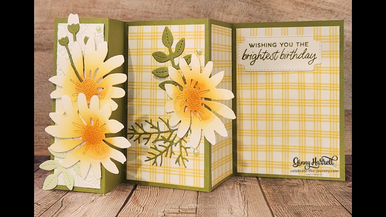 Cheerful Daises and a new fun fold