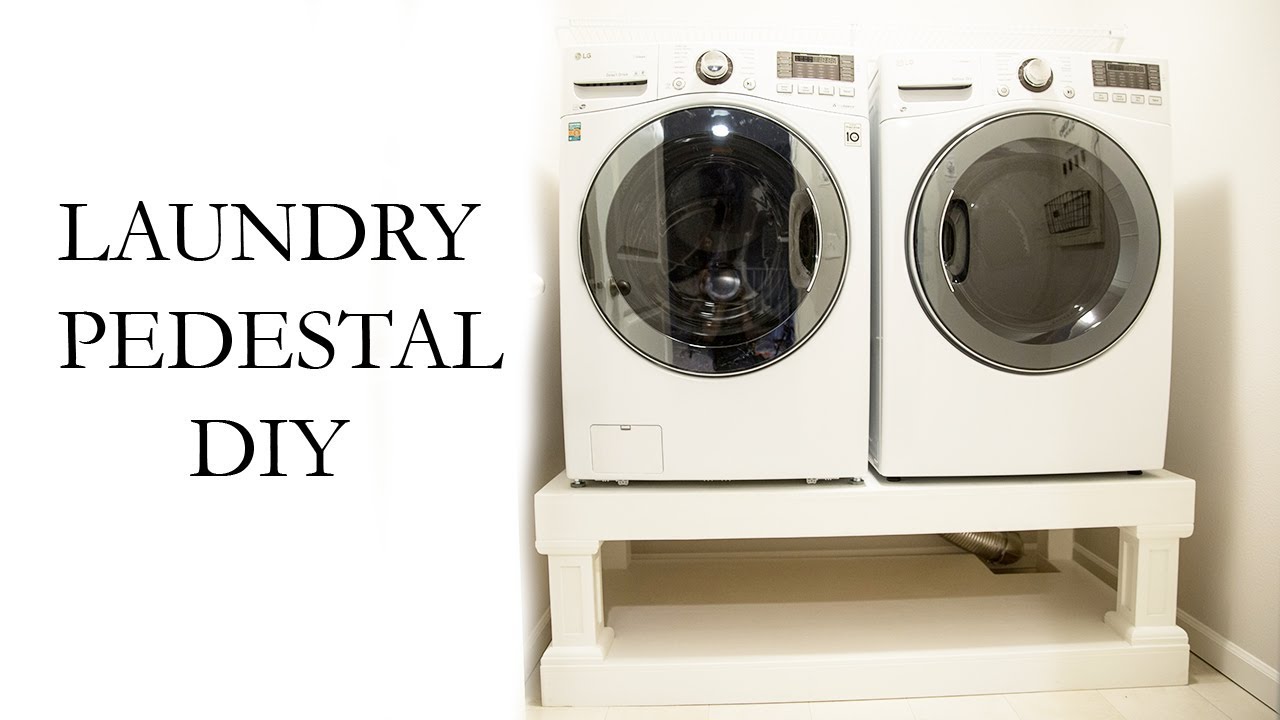 Laundry Washer Dryer Pedestal DIY
