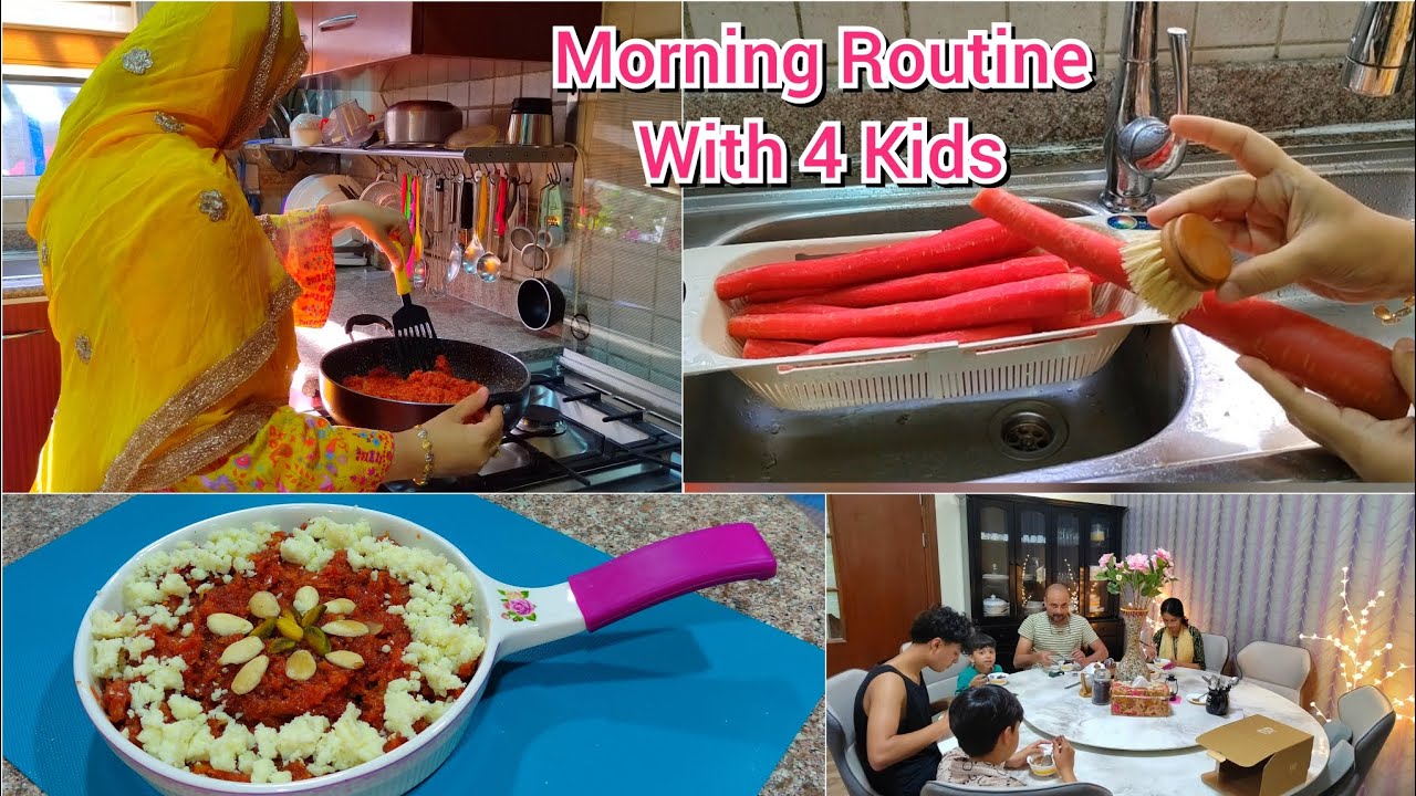 Indian Housewife 6 AM🌄 Morning Routine  /Gajar ka Halwa Recipe/ Dubai Vlog.