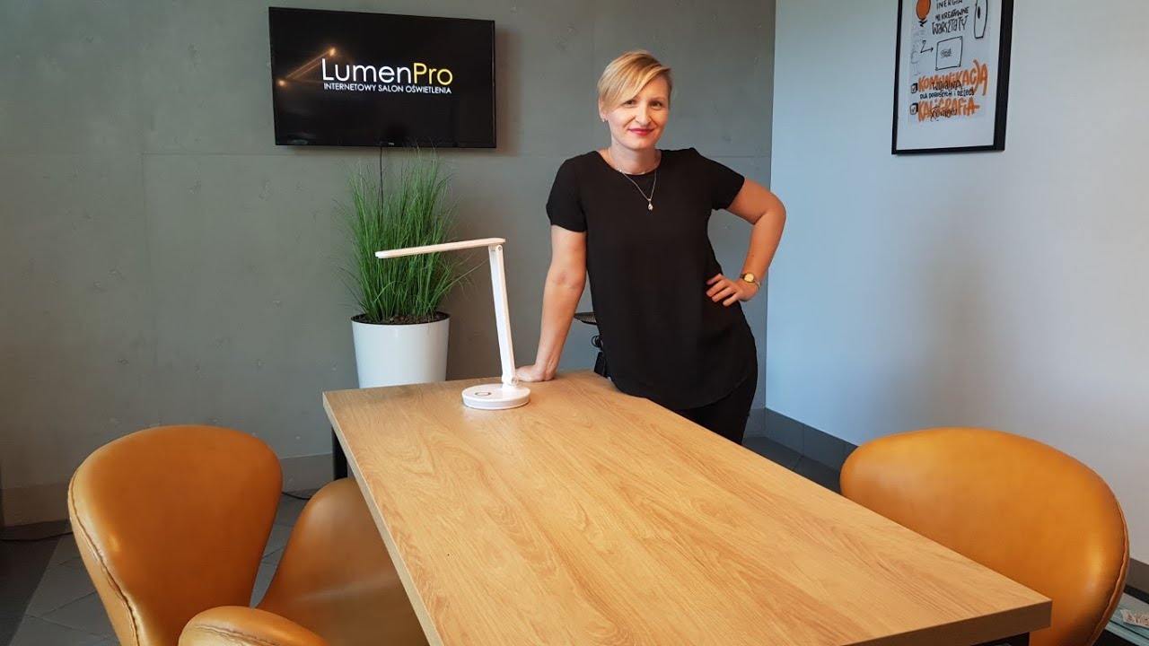 AGATA LAMPY - Lampka biurkowa z możliwością lampki nocnej Magic Round Nilsen