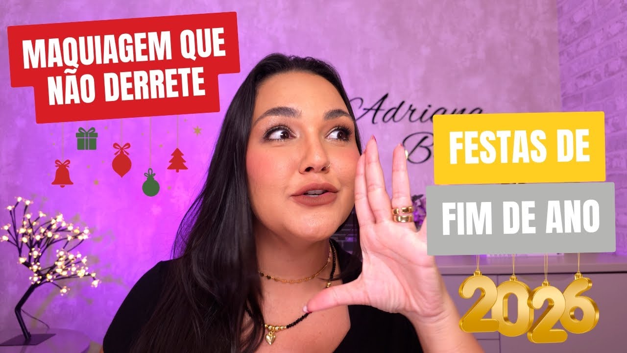 O SEGREDO DA MAQUIAGEM QUE NÃO DERRETE NAS FESTAS DE FIM DE ANO