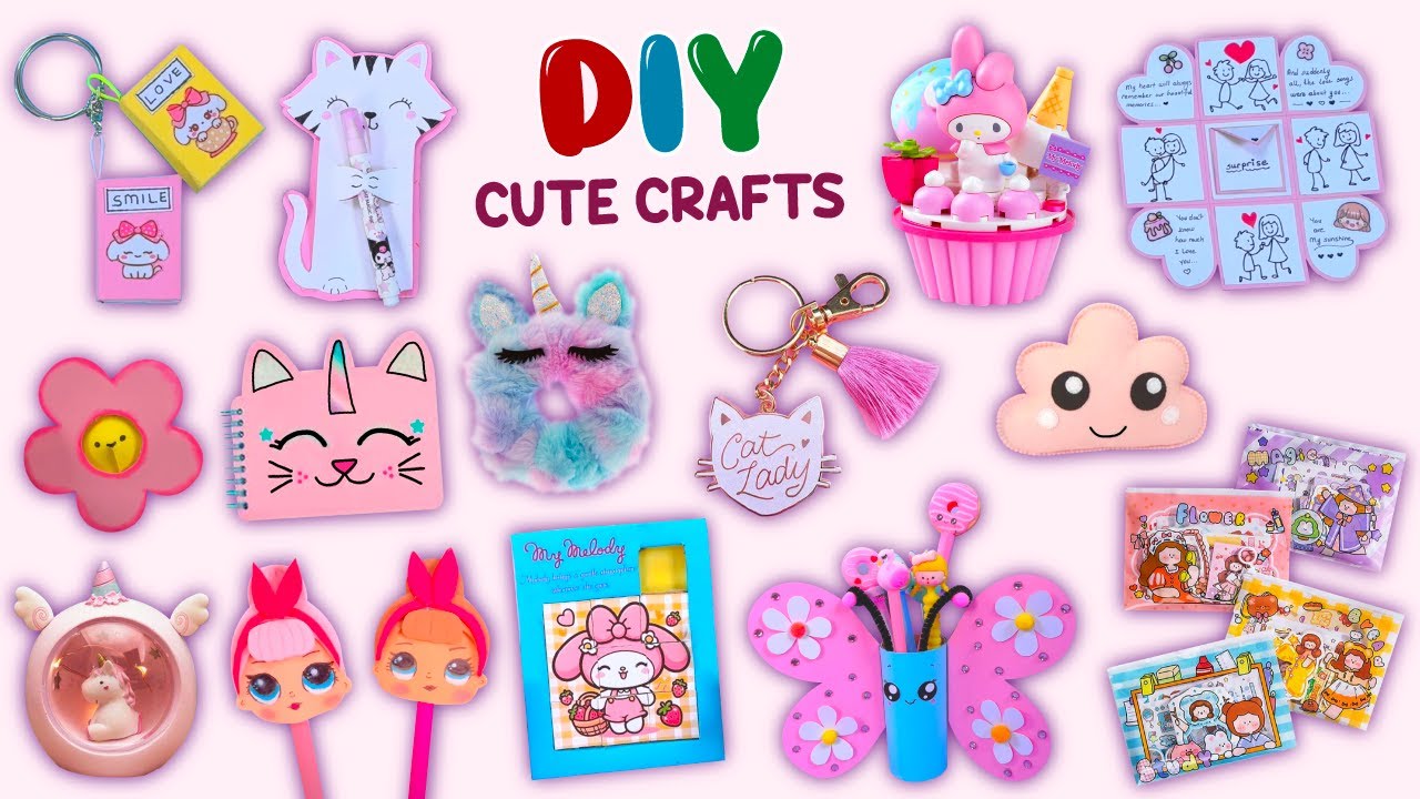 20 МИЛЫХ ПОДЕЛЕЙ СВОИМИ РУКАМИ - Sanrio Crafts - Идеи для игрушек - Брелок - Декор комнаты и мног...