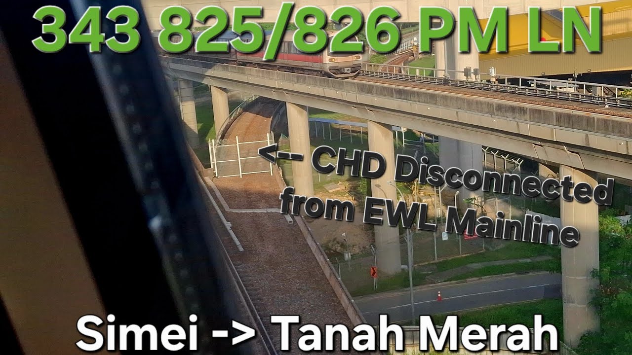[SMRT] (Changi Depot Disconnected from EWL) ALS R151 PV 825/826 from EW3 Simei to EW4-CG Tanah Merah