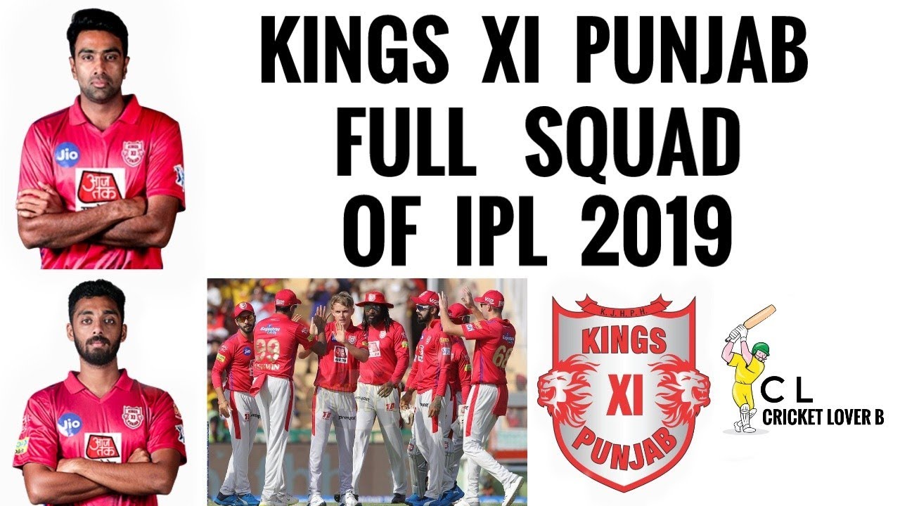 Kings XI Punjab Full Squad Of IPL 2019 (Cricket lover B) | IPL 2019 Full Squads