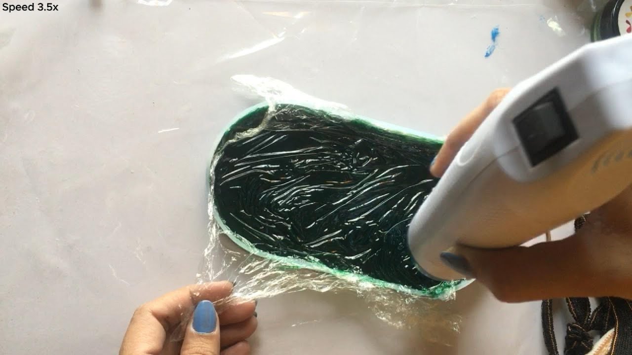 Silk Effect Resin Tray | Stunning Oval Trinket Tray with Unique Technique| Miss Or Hit | IRISbyHZ