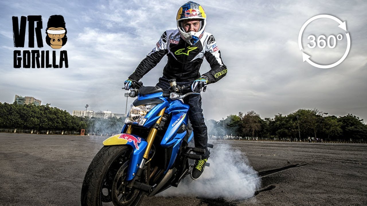 Aras Gibieža: Red Bull Motorcycle Freestyle Stuntrider - 360 VR Video