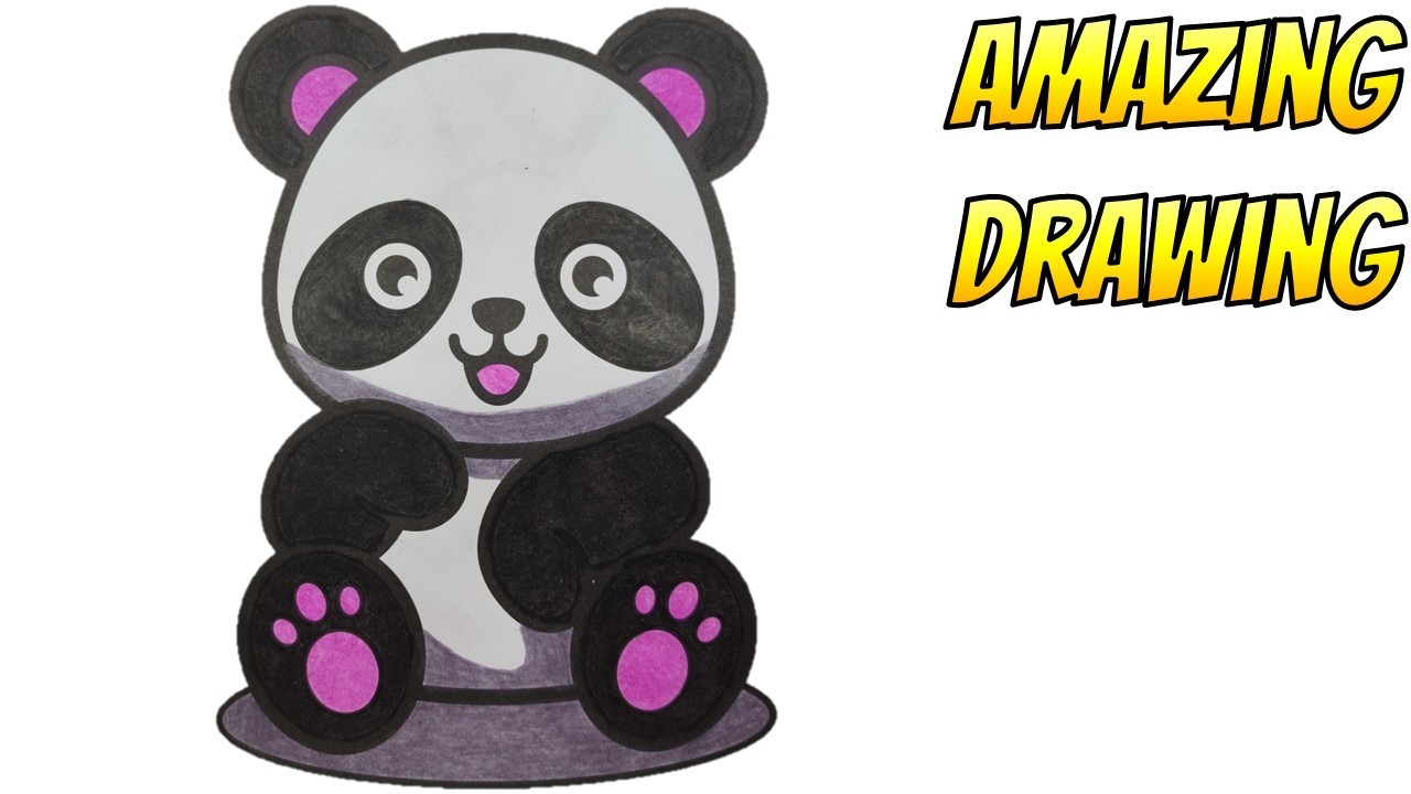 Smiling Baby Panda #amazingdrawing