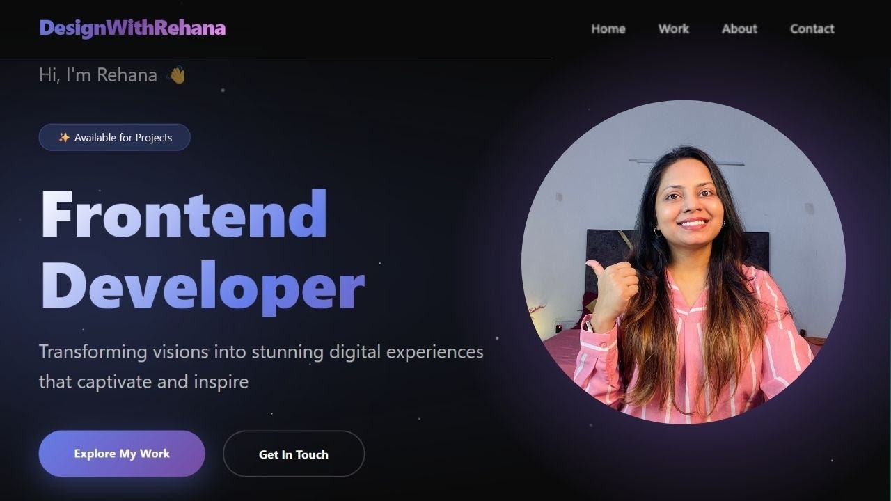 Create a Stunning Personal Brand Website Using HTML, CSS JavaScript