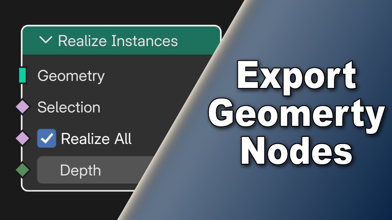 Geometry Nodes Won't Export? Here's the ONE Node You're Missing