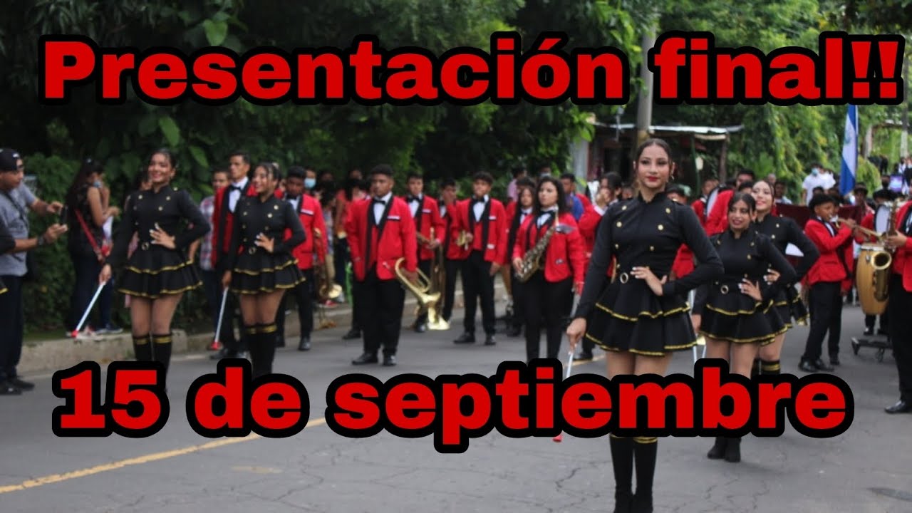 presentación final despues desfile estudiantil en Coatepeque 🥁🐍🎼🎺
