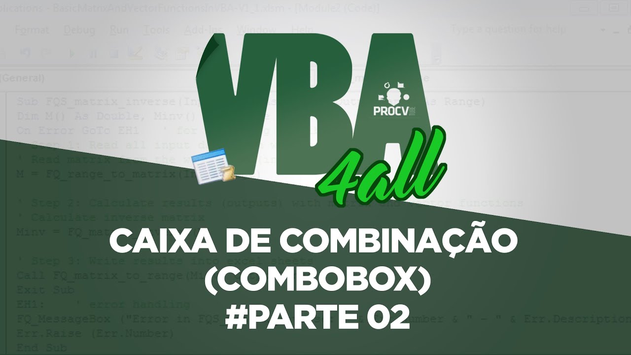 |FORMULÁRIO VBA #02| CAIXA DE COMBINAÇÃO - VBA 4ALL