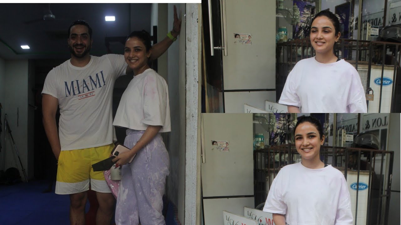 jasmin bhasin aly goni dikhe ek sath kick boxing class mai