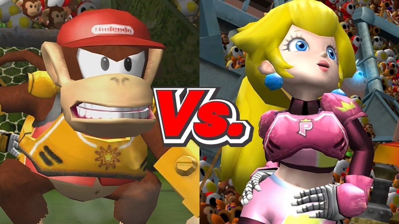 Mario Strikers Charged - Diddy Kong Vs. Peach