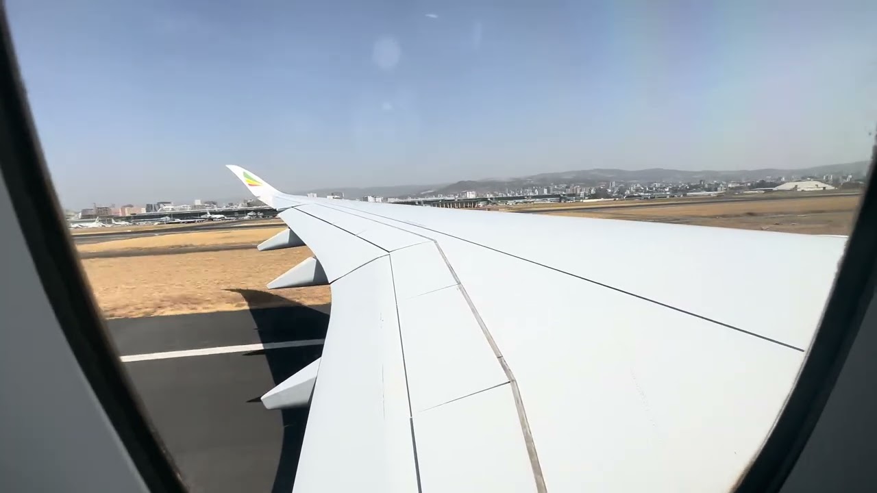🛫ETHIOPIAN AIRLINES AMAZING TAKE OFF IN ADD- 🇿🇲🛫#airport #airplane #airbusa350 