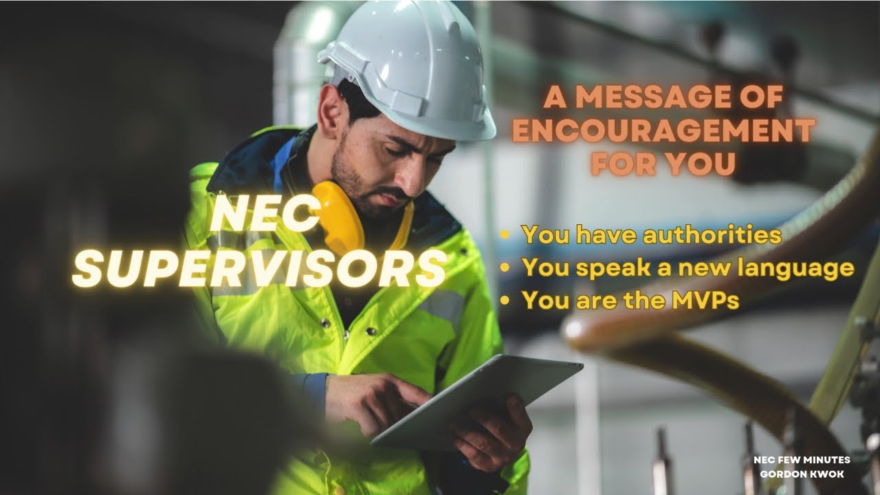 NEC Few Minutes | A message to the Supervisor | You are the MVPs | Gordon Kwok
