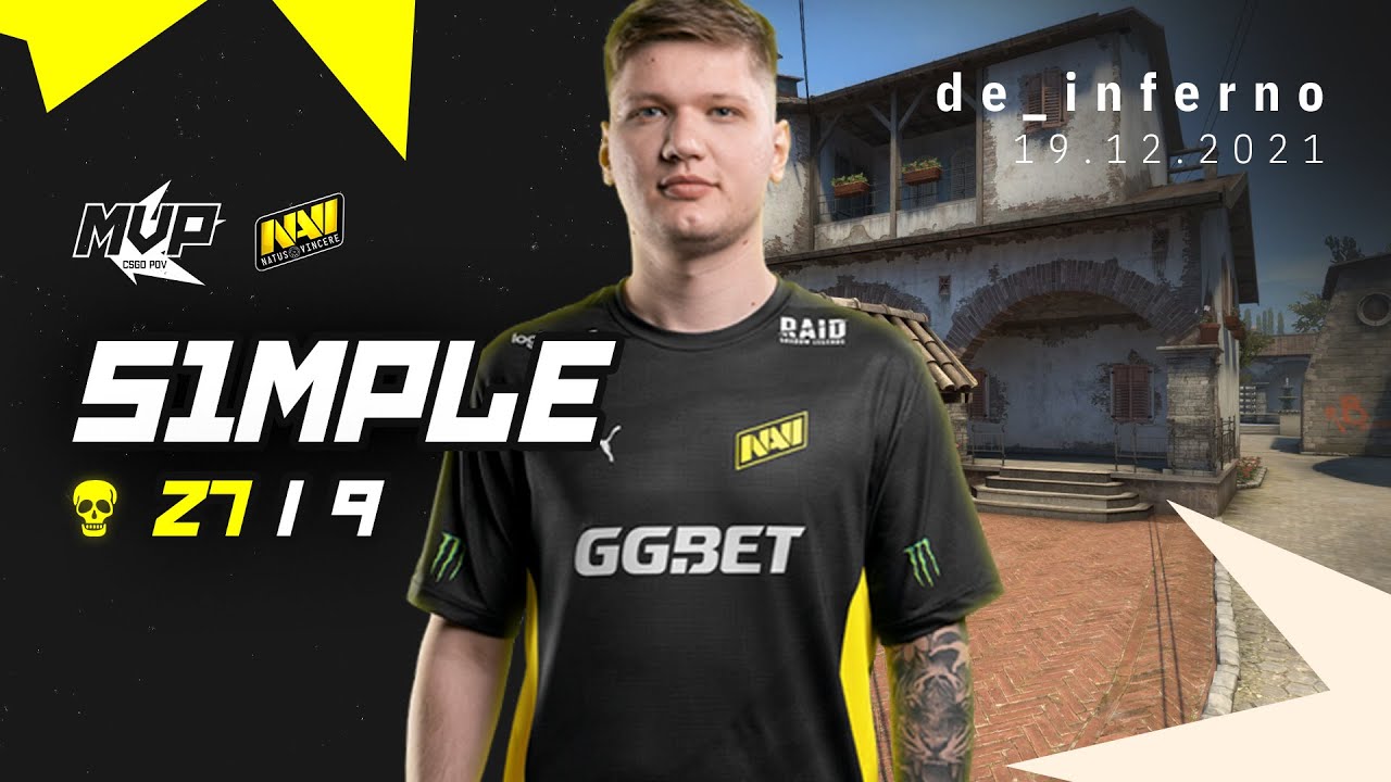 MVP CSGO POV: NAVI s1mple (27/9) vs Gambit (de_inferno) @ BLAST Premier World Final