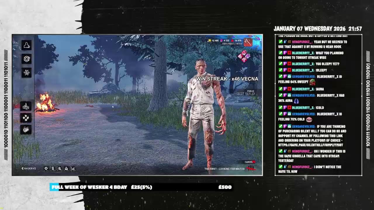 🔴LIVE🔴 DEAD BY DAYLIGHT STRANGER THINGS PTB 🔴 VECNA GAMEPLAY | 20 PLUS WINS IN A ROW (CONTINUED)