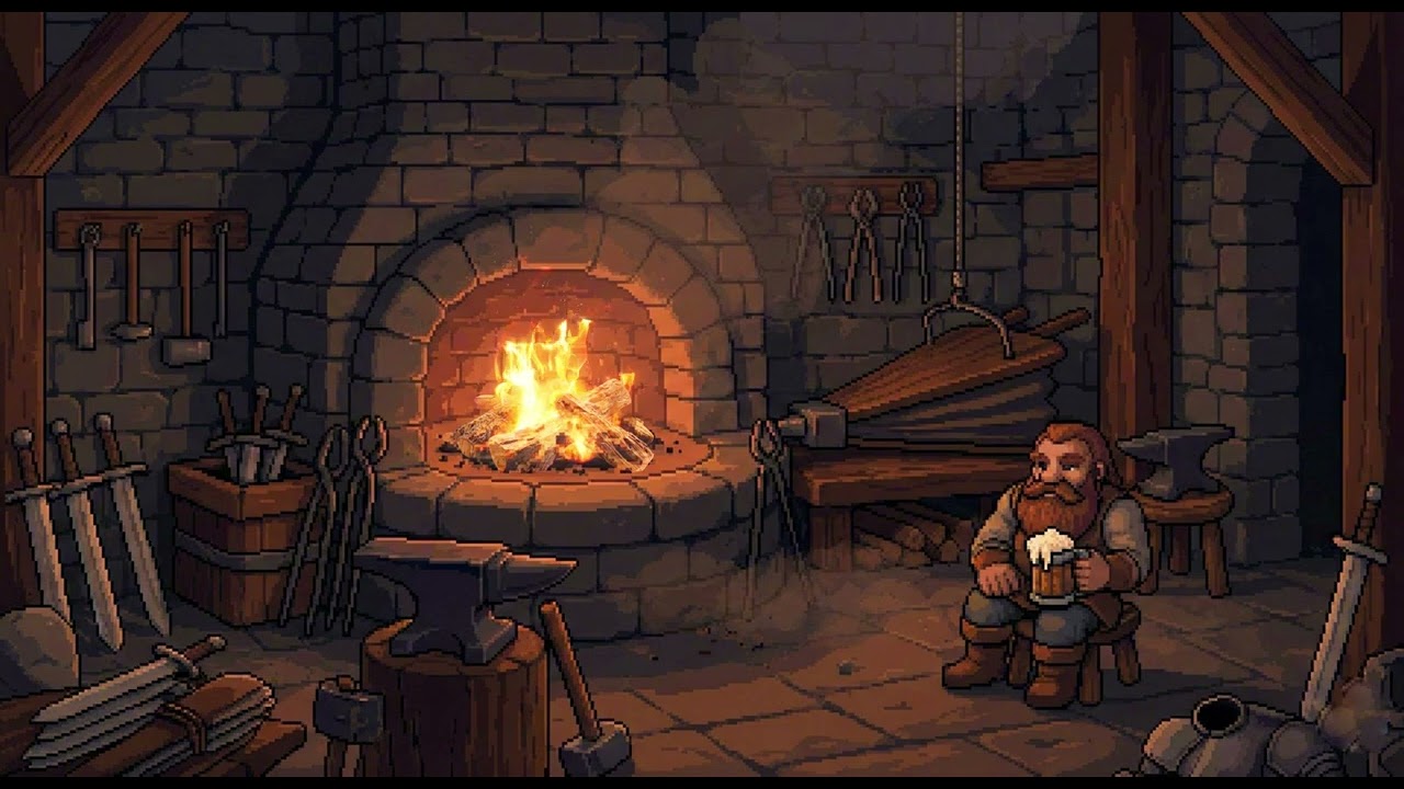 The Blacksmith's Day Off 🍺 | Dwarven Lofi Mix